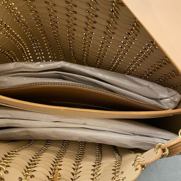 Paco Rabanne leather hobo bag with gold grommets - Picture 6 of 7